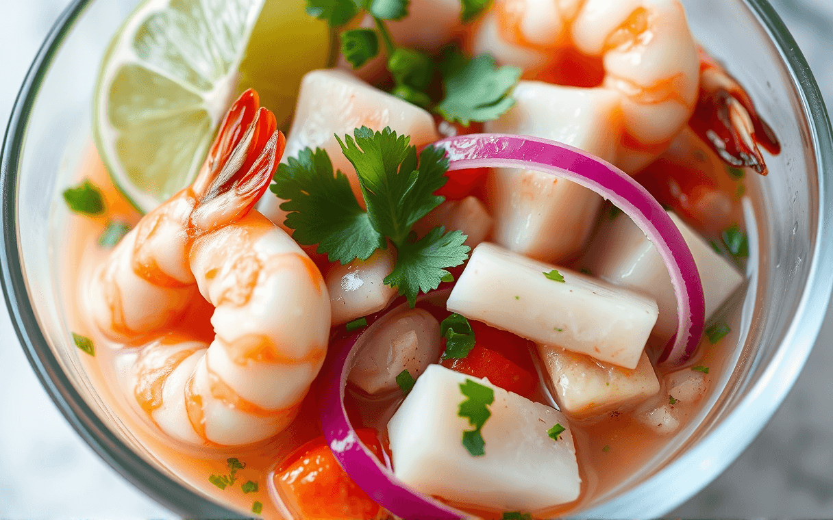 Ceviche & Seafood Starters at El Golfo Restaurant
