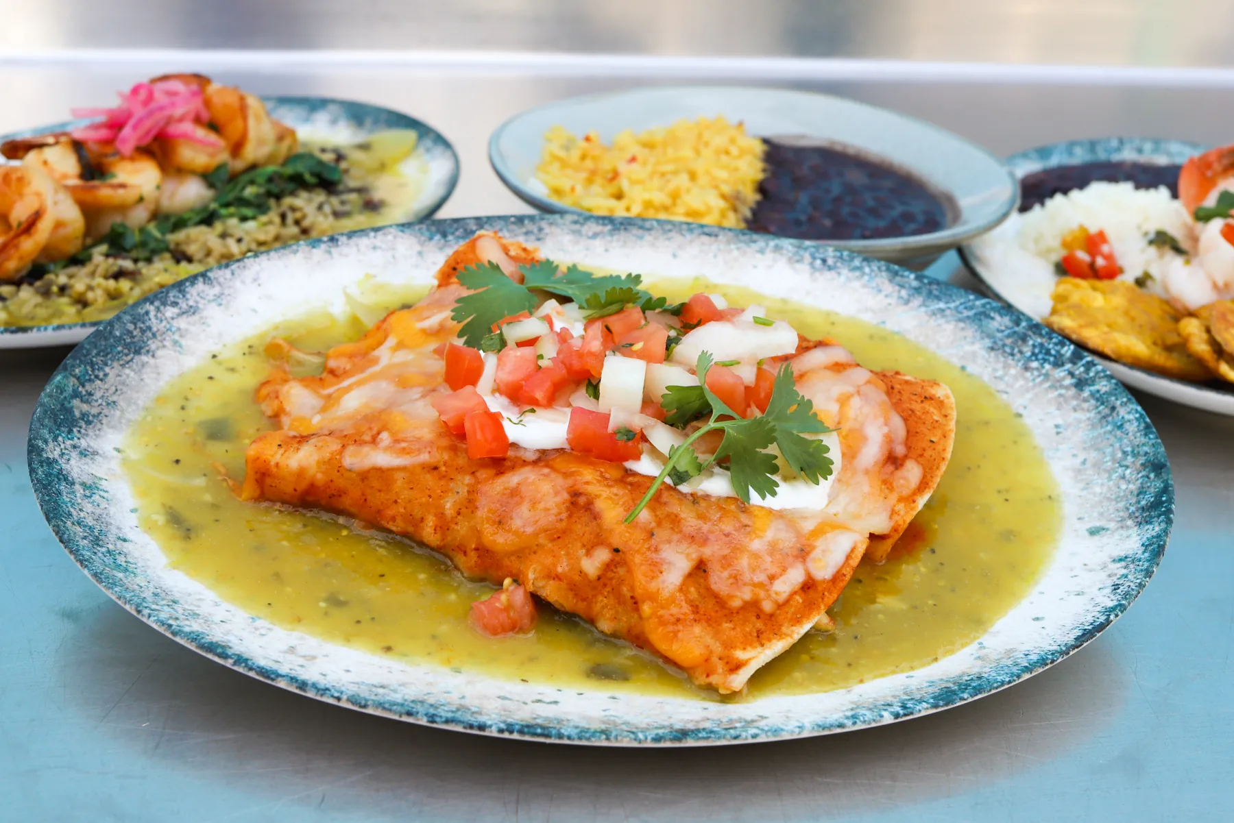 Enchiladas & Chile Rellenos at El Golfo Restaurant