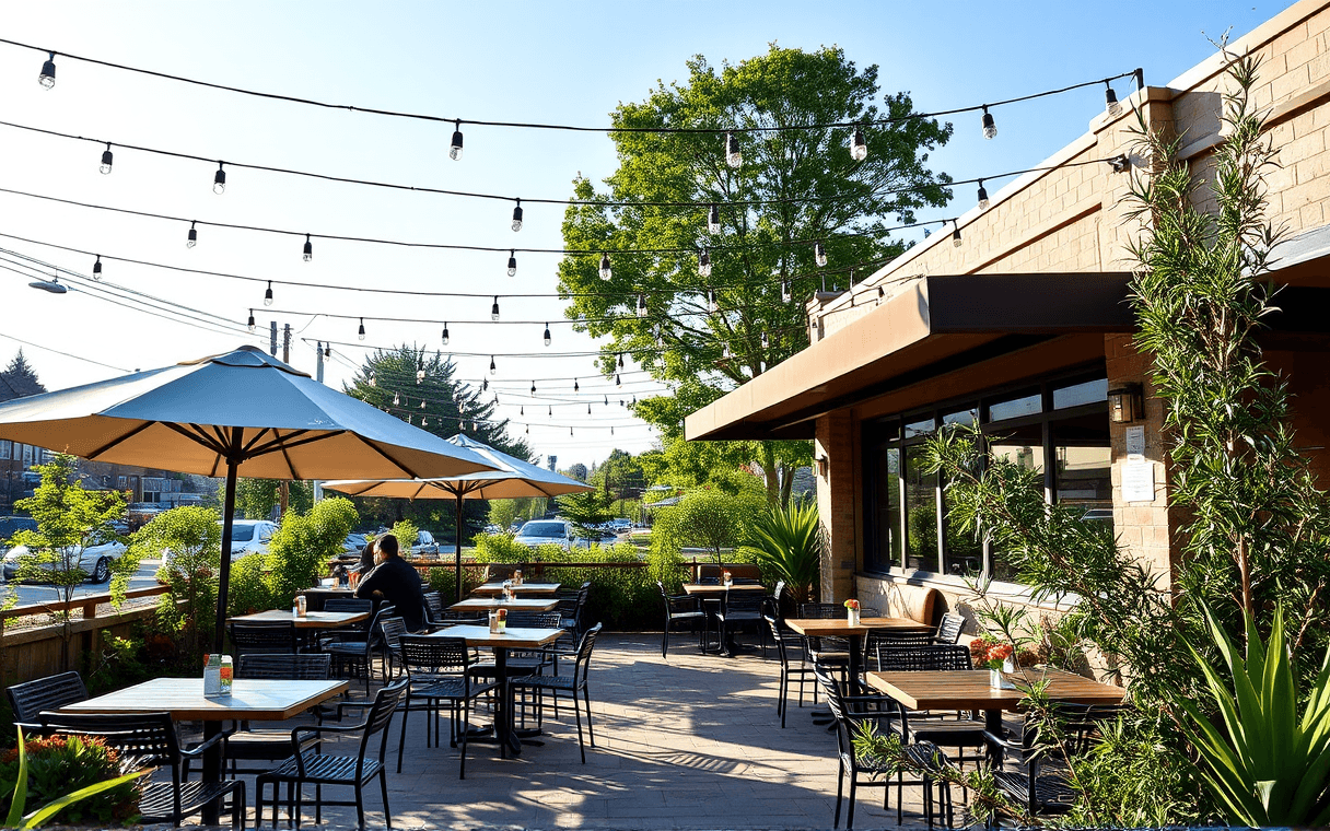 Patio Dining at El Golfo Restaurant